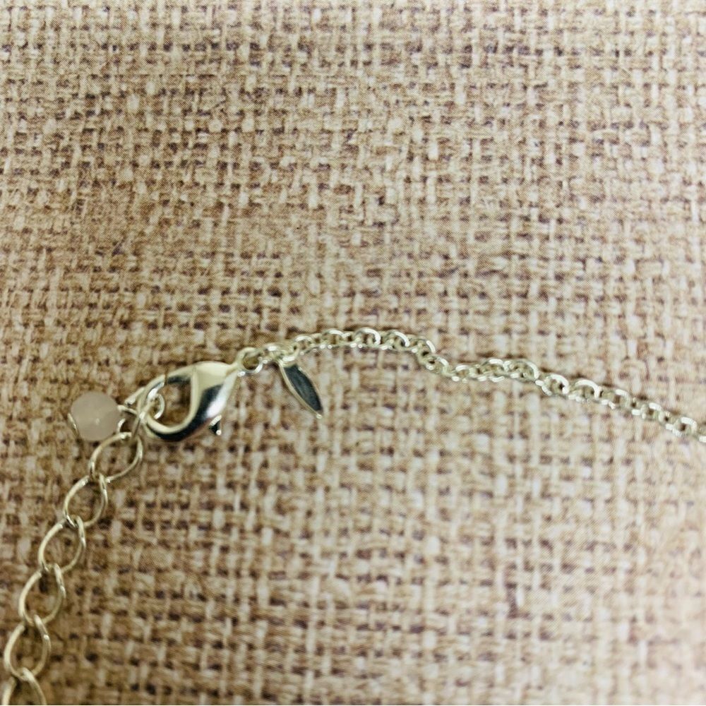 Avon Silver Infinity Blue Crystal Necklace‎ - Picture 3 of 3